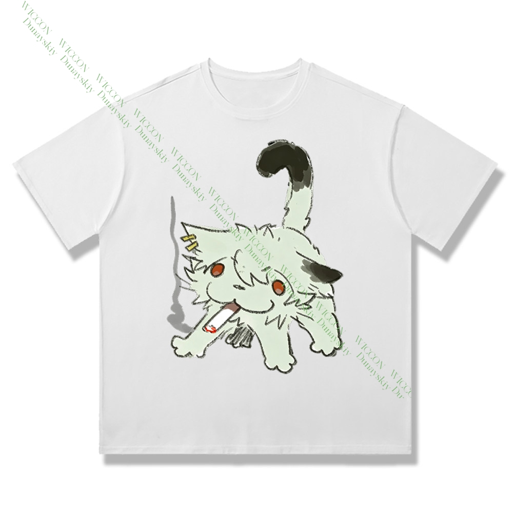 Camiseta de Algodão Chainsmoke - Anime Merchandise Shirt avaliação e preço
