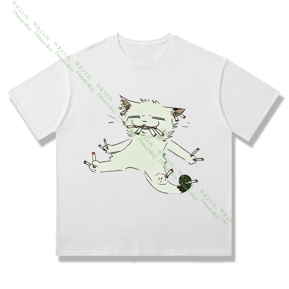 Camiseta de Algodão Chainsmoke - Anime Merchandise Shirt avaliação e preço