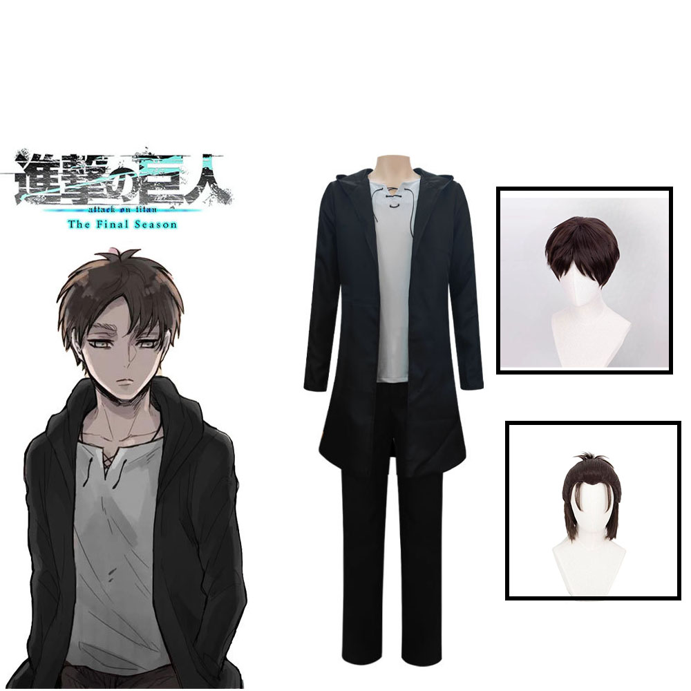 Eren jaeger cosplay traje anim - Anime Merchandise Clothes avaliação e preço