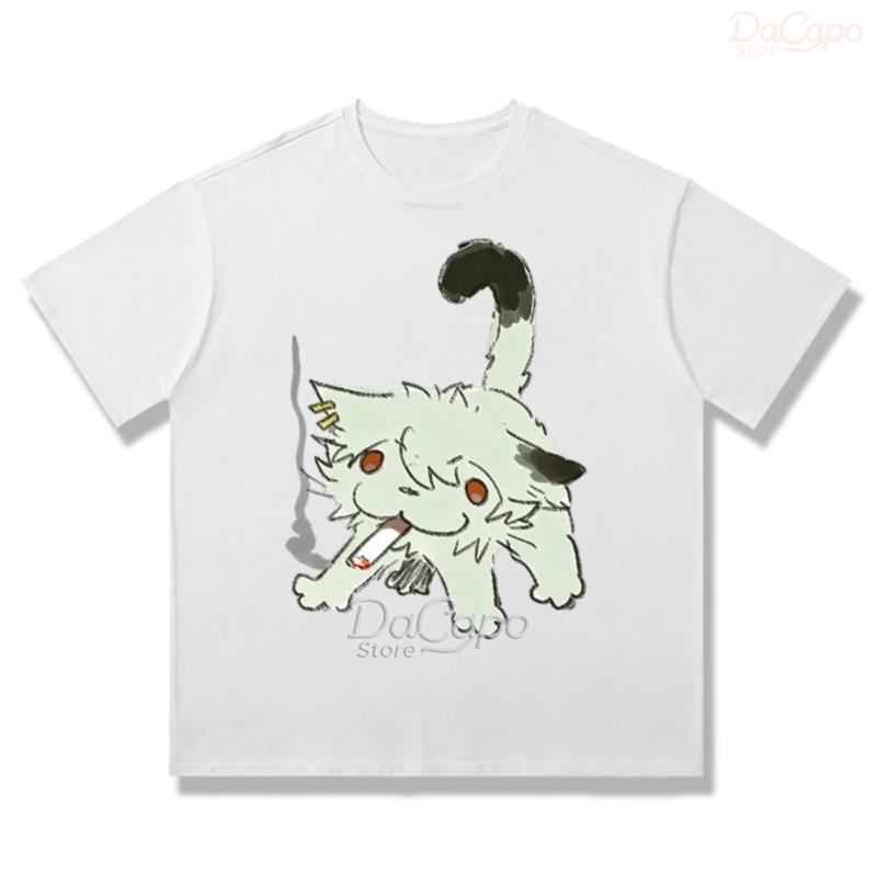Camiseta Casual de Algodão Cha - Anime Merchandise Shirt avaliação e preço