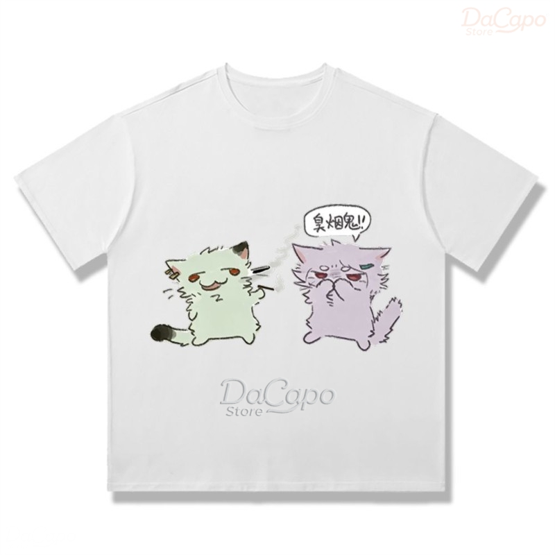Camiseta Casual de Algodão Cha - Anime Merchandise Shirt avaliação e preço
