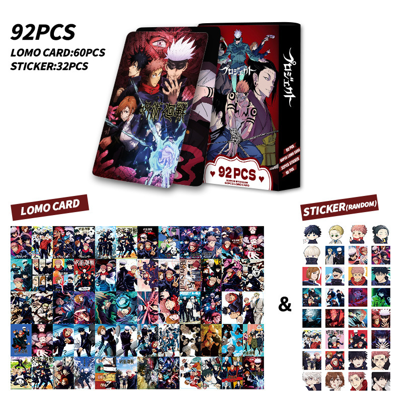 92 Cartas Jujutsu Kaisen de Du - Anime Merchandise Bag avaliação e preço